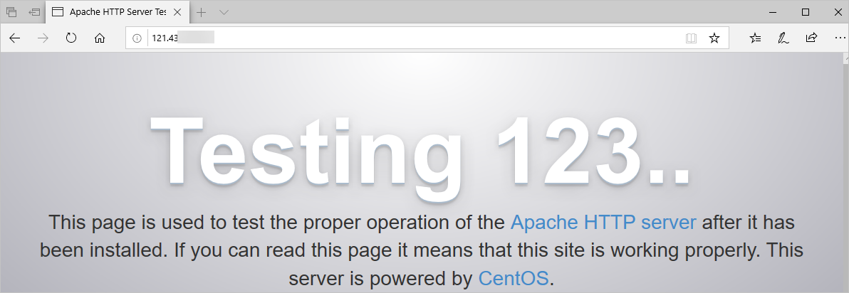阿里云国际基于CentOS系统镜像快速部署Apache服务