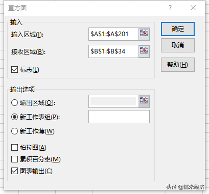 Excel如何制作直方图与正态分布曲线