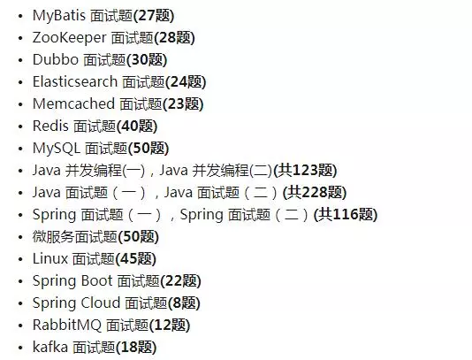 Ali senior architect compiled the latest interview questions for 2020 spring recruitment: 208 pages of core system