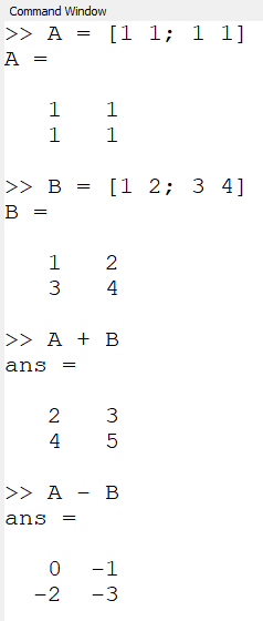 Adding the matrices.