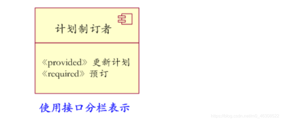 使用接口的组件之分栏表示法
