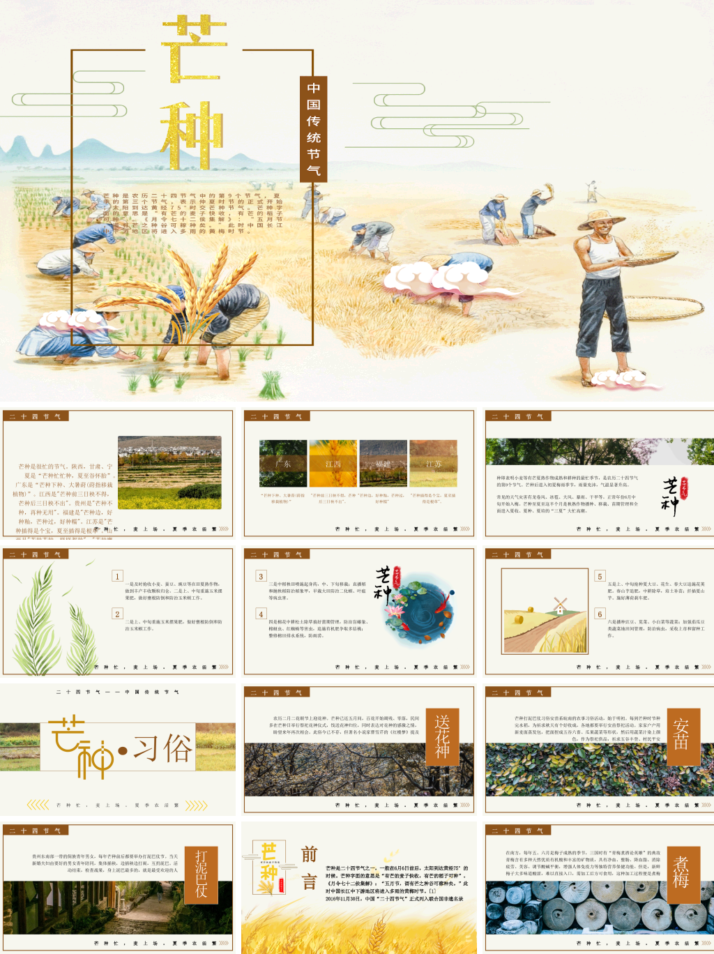 传统节日芒种ppt