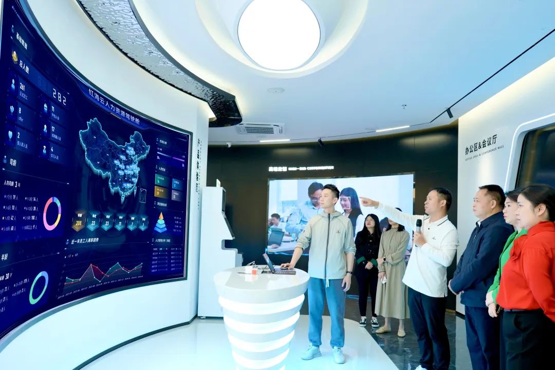 广州市人力资源和社会保障局党组书记局长汪志明调研红海云