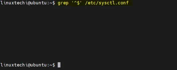 Print-Empty-Lines-Grep-Command