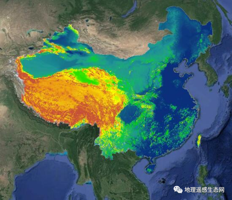 全国地形起伏度数据