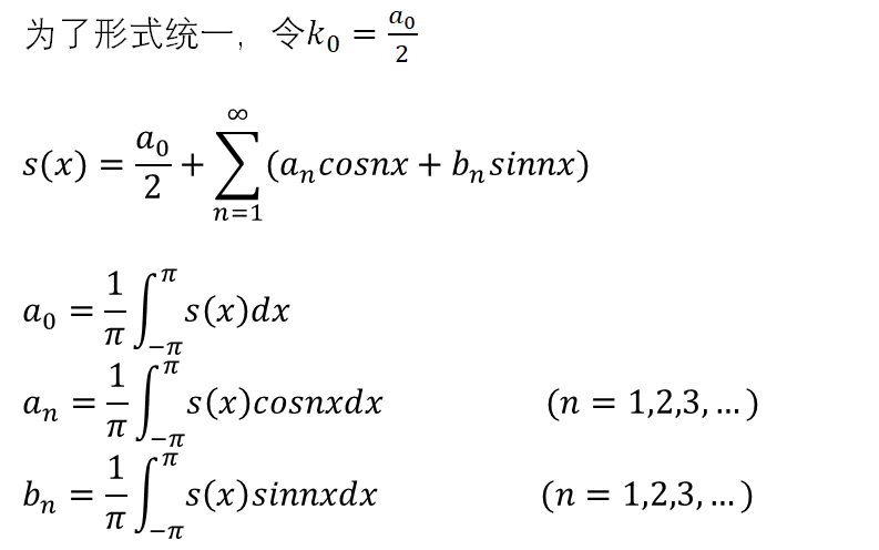 傅里叶级数展开公式图片
