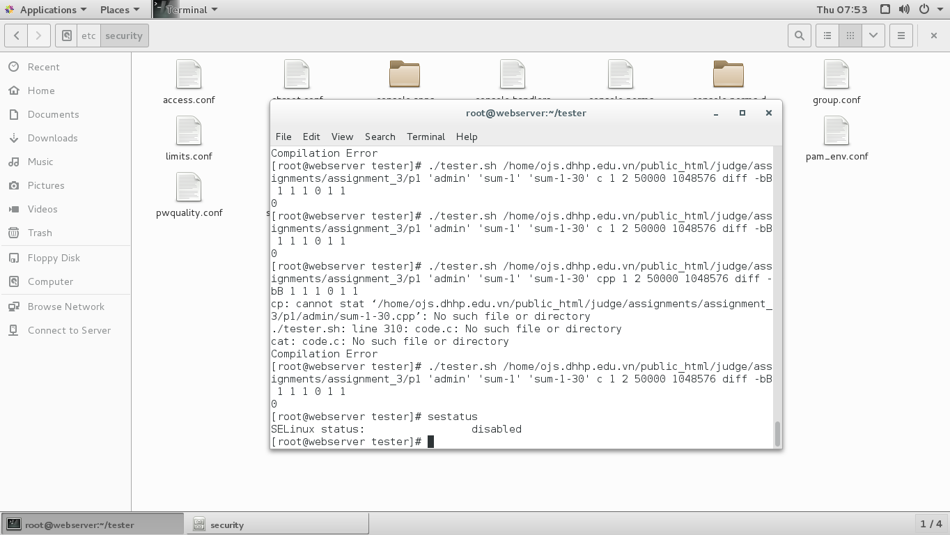 problem with system when install on centos