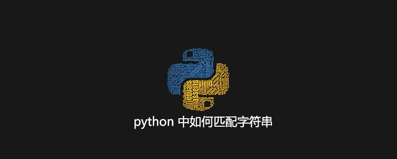 python <span style='color:red;'>中</span>如何<span style='color:red;'>匹配</span><span style='color:red;'>字符串</span>