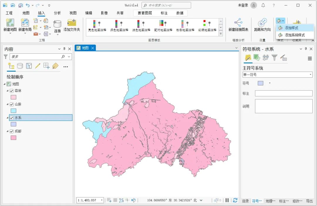 如何使用 arcgis pro 制作古地图