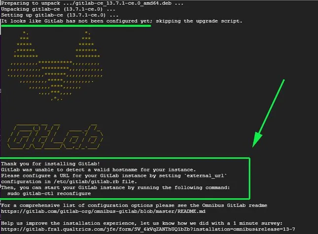 Gitlab-CE-Installation-Message