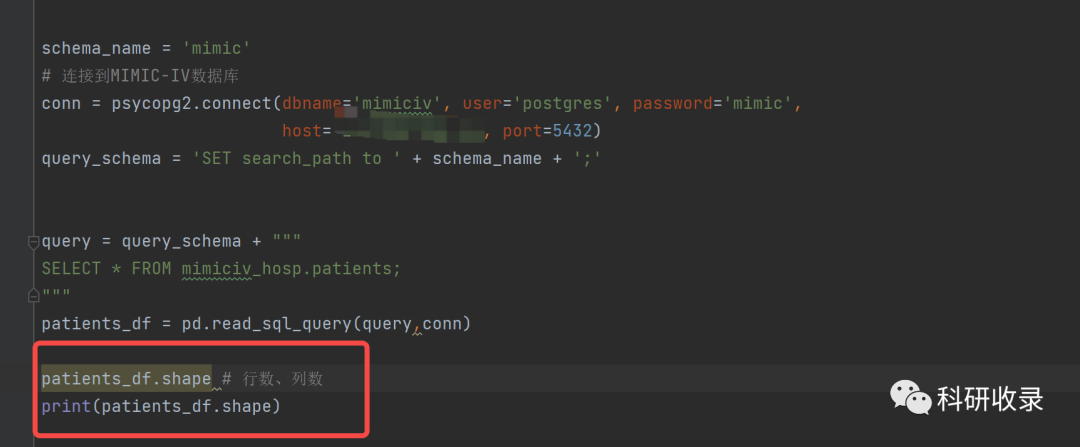 Python连接MIMIC-IV数据库并图表可视化_mimic数据库衍生表格配置-CSDN博客
