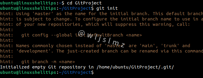 创建一个新的 Git 存储库