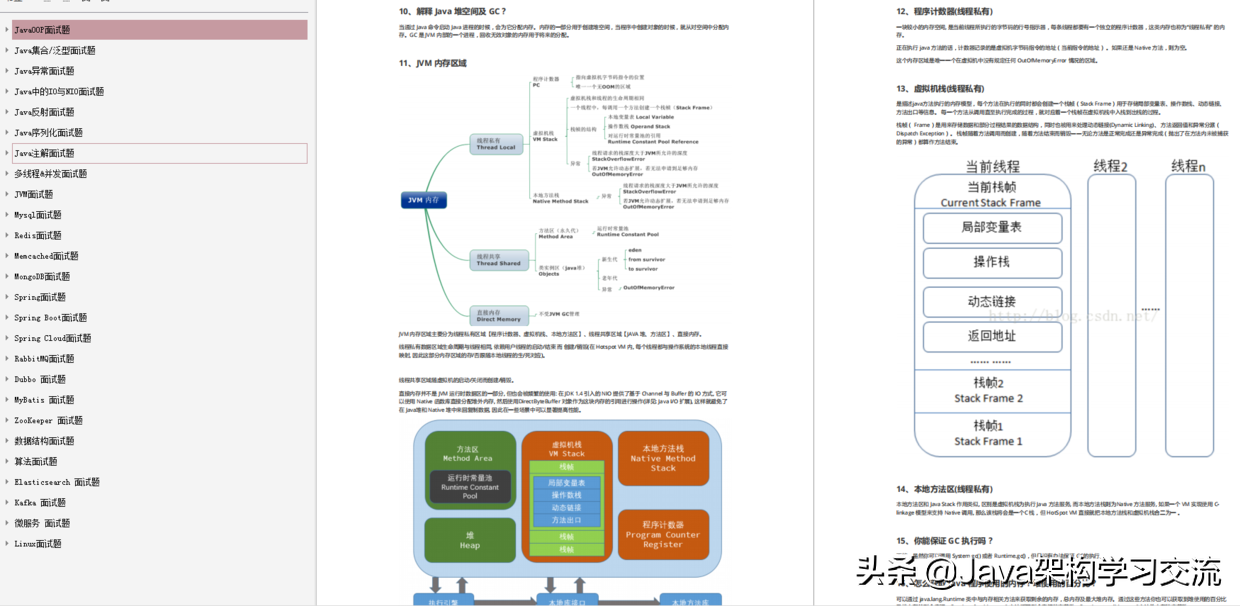 这套Github上40K+star面试笔记，可以帮你搞定95%以上的Java面试