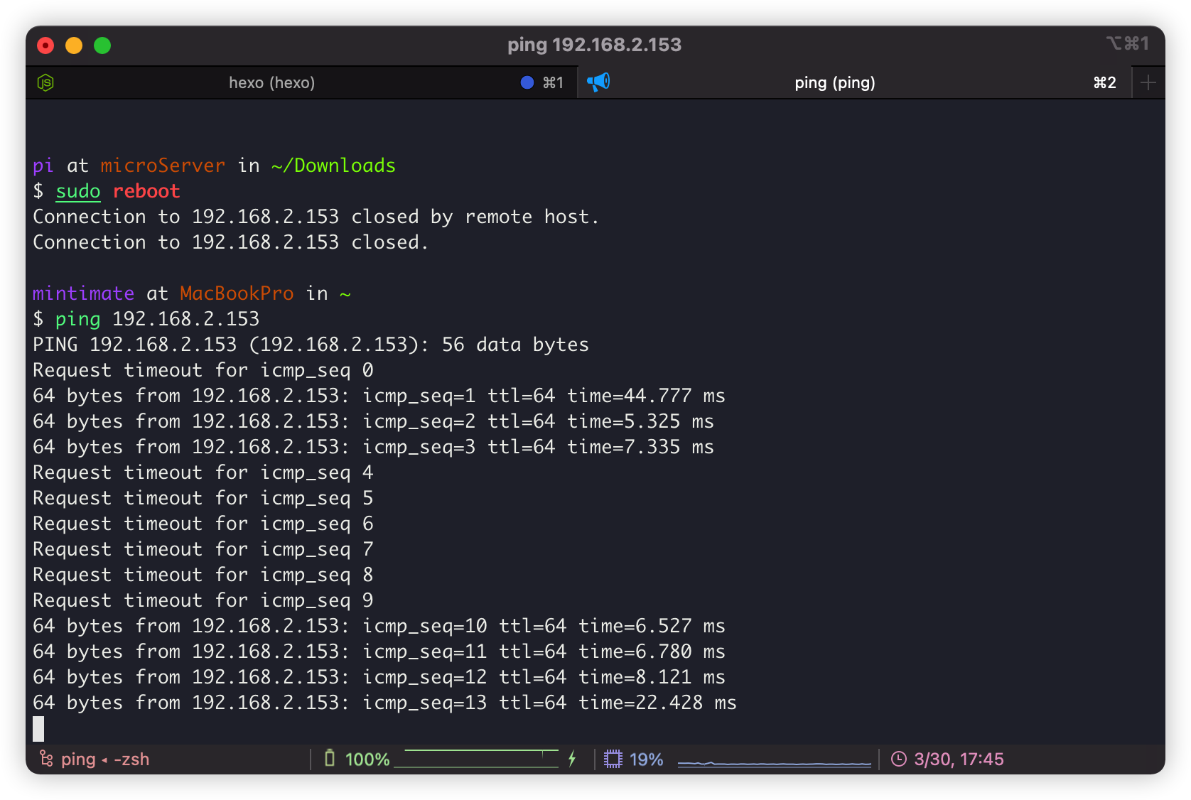 ping detection