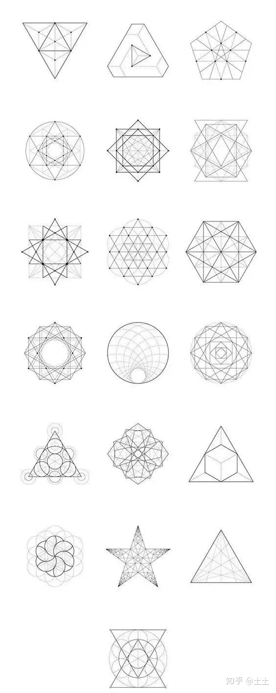 正三角形旋转一周得到的图形是几何纹身自然和谐完美构造是最有力量的