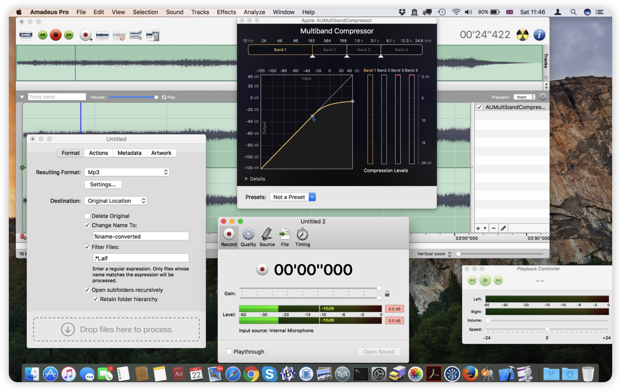 [Mac软件]Amadeus Pro 2.8.13 (2662) Beta多轨音频编辑器激活版