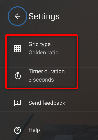 Change the type of Grid or the timer duration in Settings.