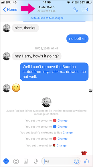 如何个性化facebookmessenger的聊天