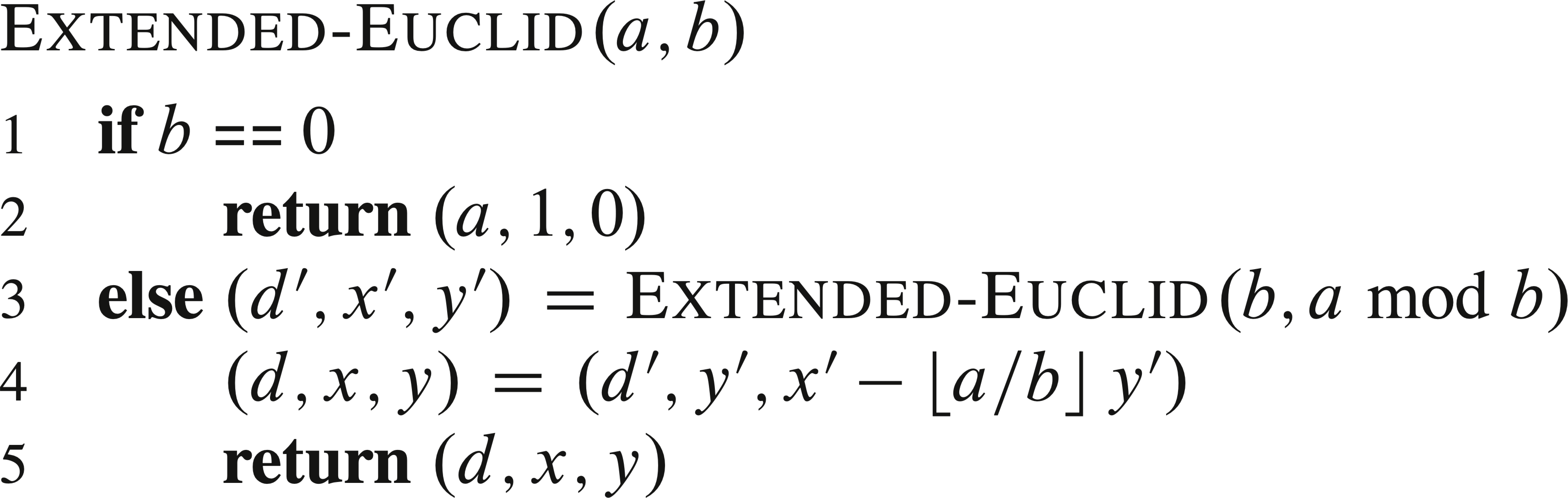 Extended-Euclid