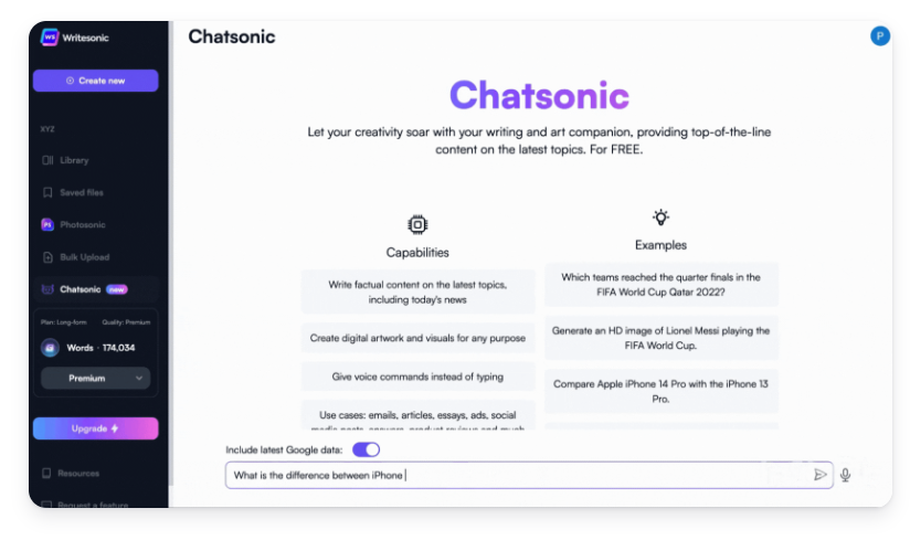 具有超能力的对话式机器人性能如何？ #Chatsonic AI