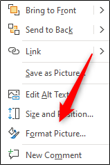 Click "Format Picture."