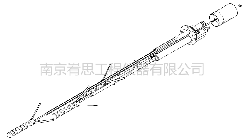 多点位移计通气管和灌浆管的布置