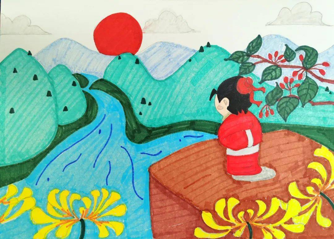 h5 先加载小图_萌宝学诗|读诗,画诗,唱诗,尽在小图姐姐的《九月九日忆