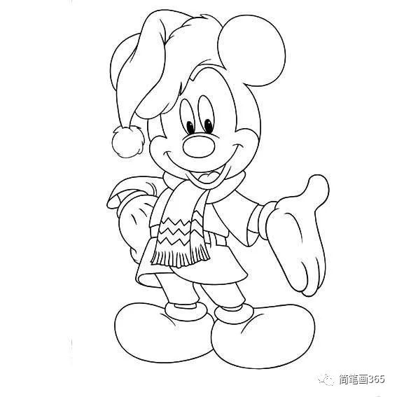 笔画作品(3)怎样画米老鼠_简笔画米老鼠_胸上画米老鼠米奇简笔画步骤