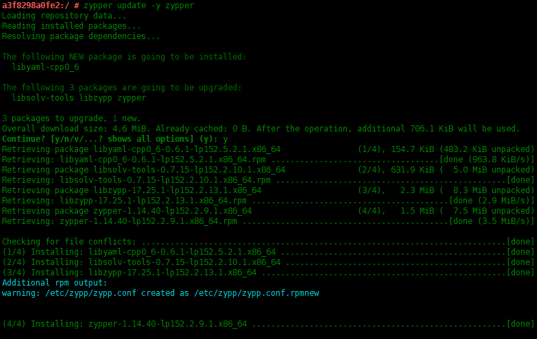 SUSE Linux 的Zypper包管理器使用实例SUSE Linux 的Zypper包管理器使用实例