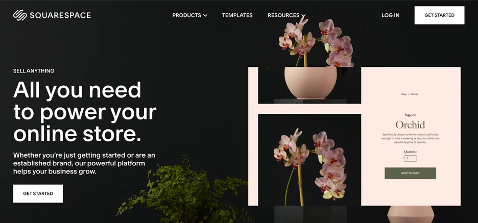 best ecommerce website builders: squarespace