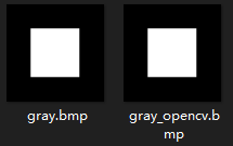 gray.bmp是C#保存的图，gray_opencv.bmp是C++中用opencv保存的图