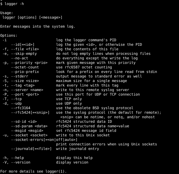 Linux logger命令用法教程及示例-CSDN博客