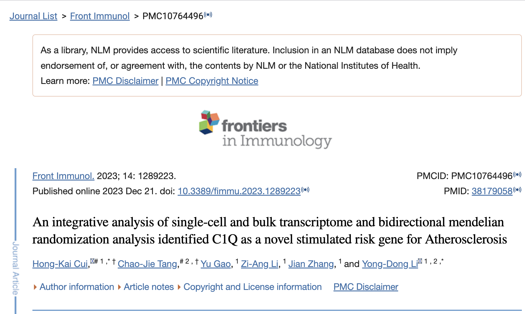 scRNA+bulk+MR：动脉粥样硬化五个GEO数据集+GWAS，工作量十分到位