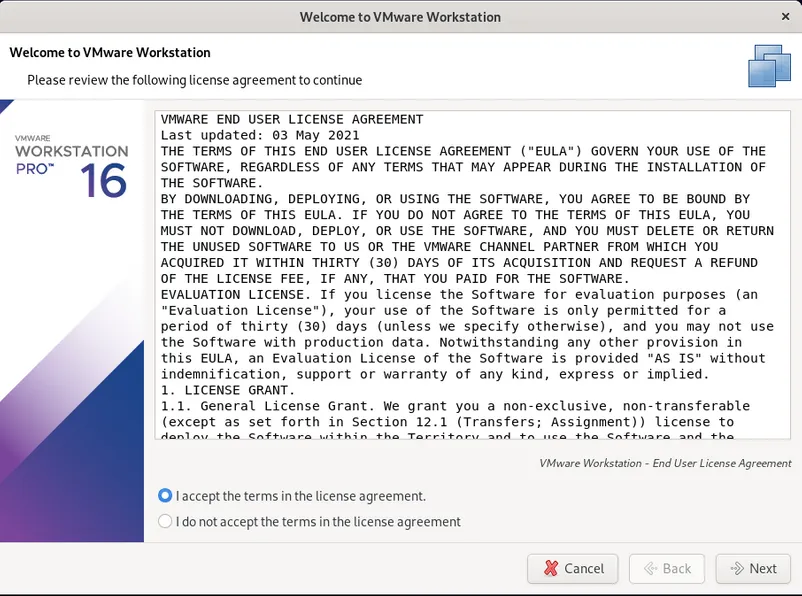 Accept-License-Agreement-VMware-Workstation-Debian