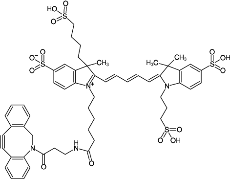 AF647 DBCO荧光染料,AF647 DBCO,Alexa Fluor 647 DBCO,AF-647, 二苯并环辛