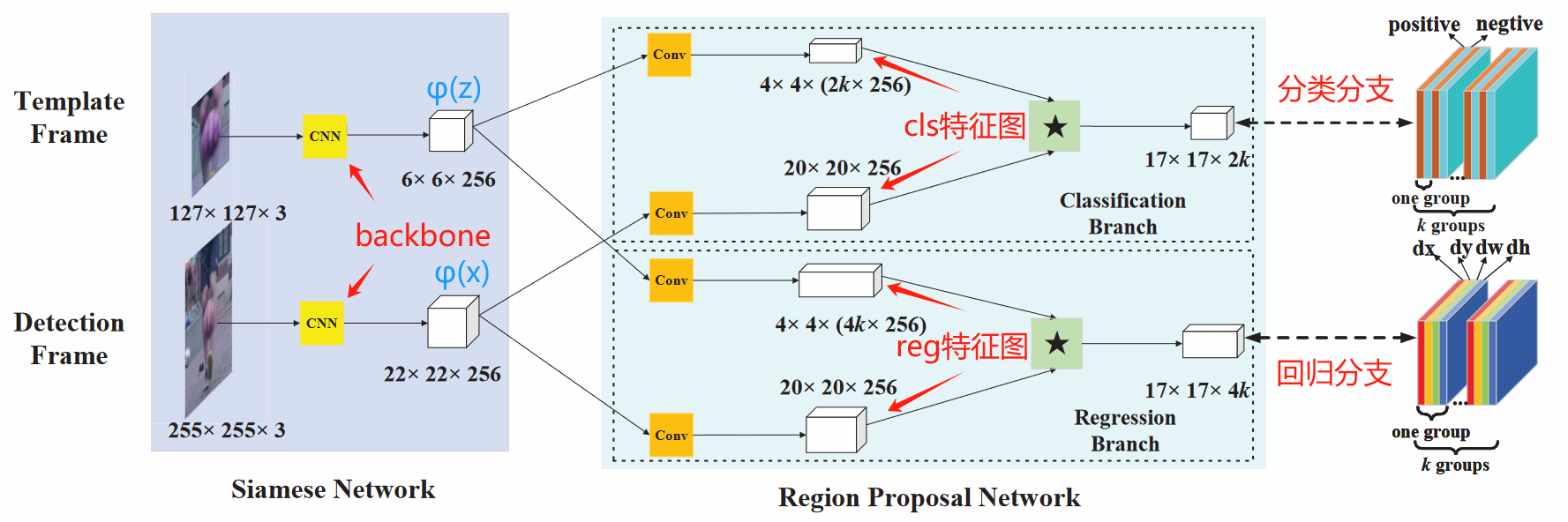 SiameseRPN原理详解（<span style='color:red;'>个人</span><span style='color:red;'>学习</span><span style='color:red;'>笔记</span>）