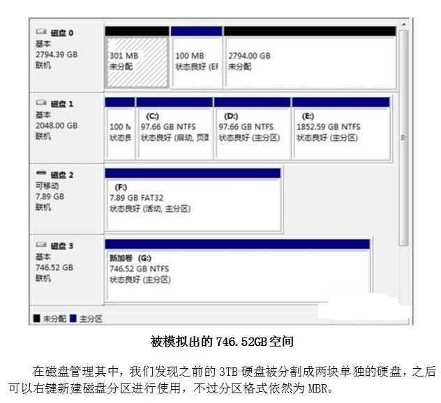 联想4t服务器硬盘,如何对大容量硬盘（例如4T硬盘）进行查看并分区