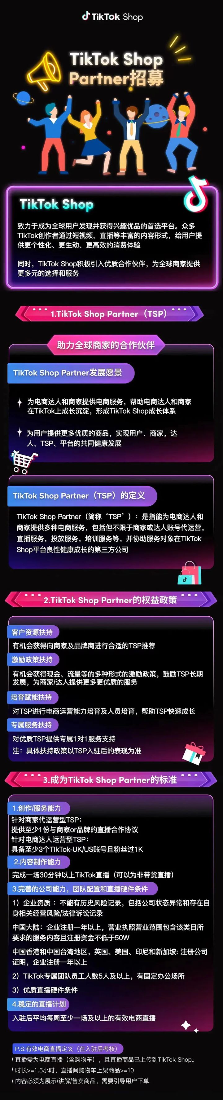 它来了，官方招募TikTok Shop Partner（TSP），跨境卖家不容错过