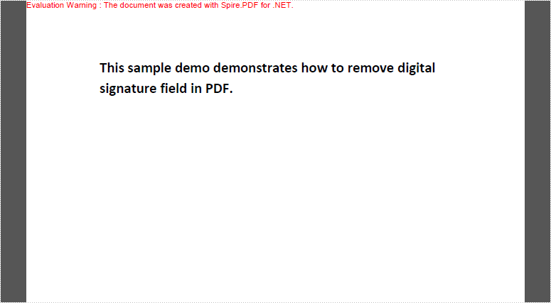 如何使用 C#、VB.NET 从 PDF 中删除数字签名字段