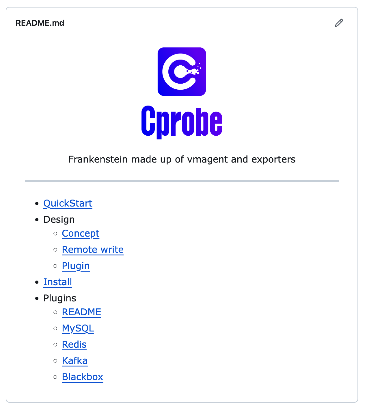 大一统的监控探针采集器 cprobe