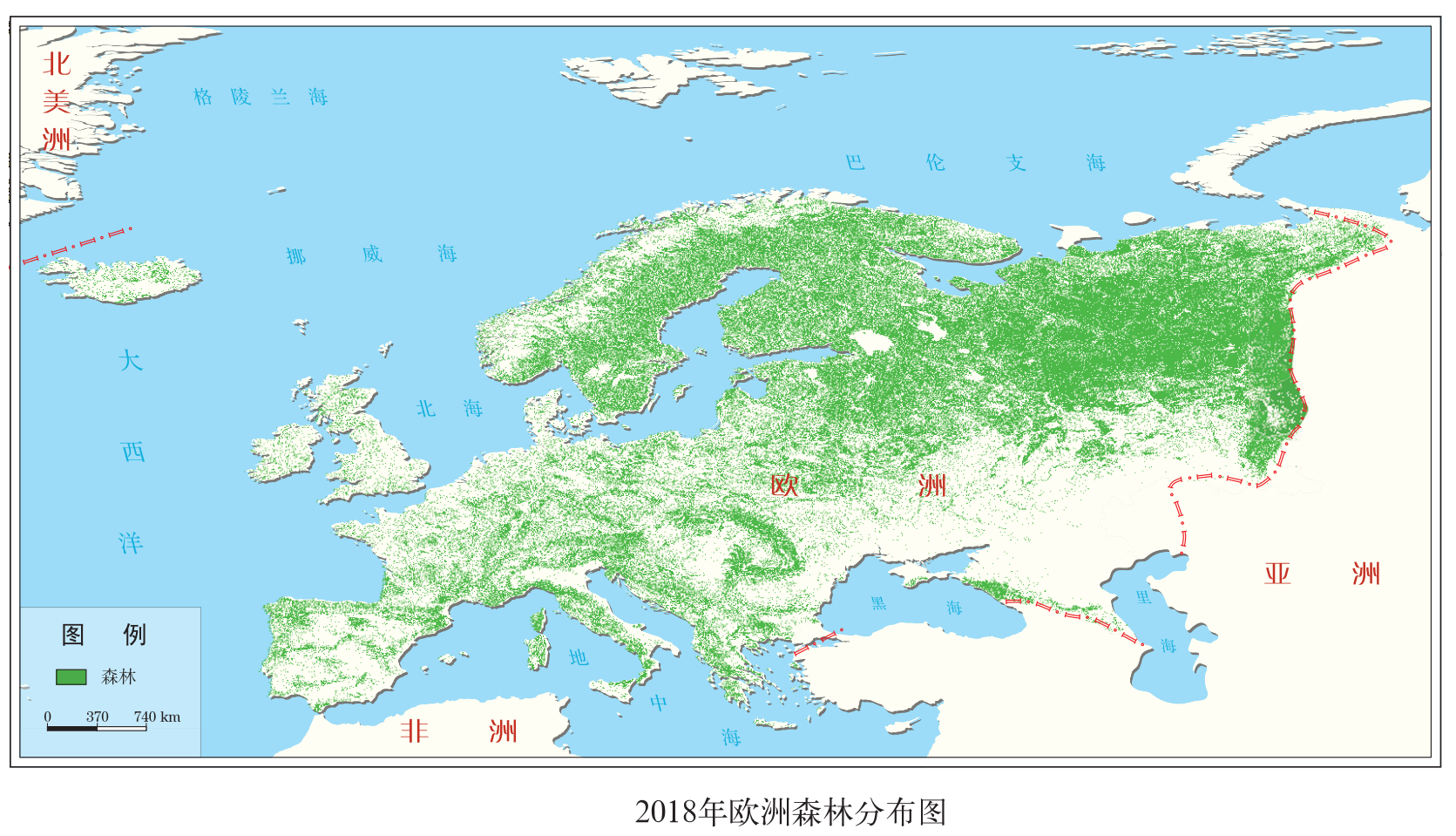 欧洲森林分布图片