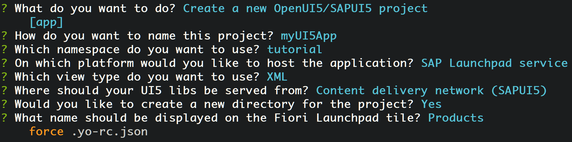 使用 yo 命令行向导创建 SAP UI5 应用第5张