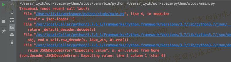  Python 中JSONDecodeError: Expecting value: line 1 column 1 (char 0)错误