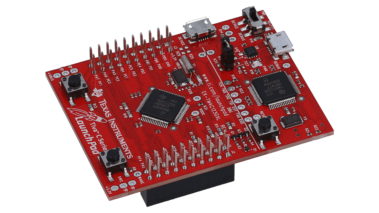 EK-TM4C123GXL Tiva™ C 系列 TM4C123G LaunchPad 评估套件 angled board image