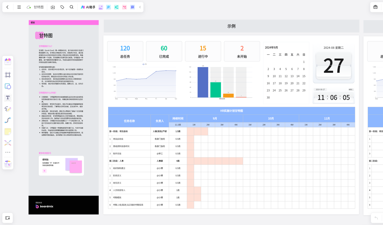 甘特图-boardmix制作