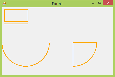 C#编程-133：绘制椭圆、弧、扇形