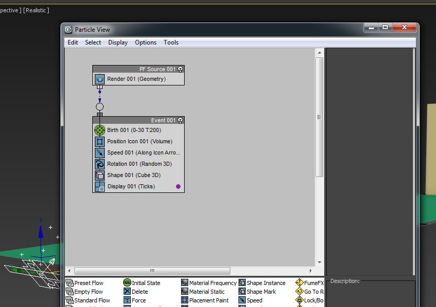 Particle View window