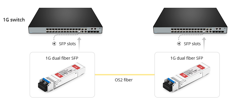 dual fiber SFP used in pairs