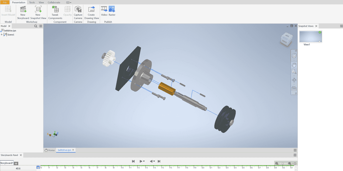 Presentation (.ipn) files in Autodesk Inventor