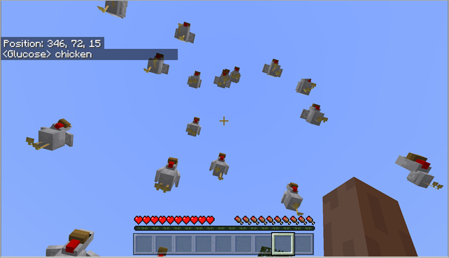 Minecraft Chicken Rain